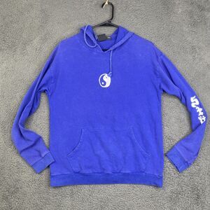 Stussy Hoodie Mens XS Yin Yang Pullover Streetwear Made USA Graphic Sweatshirt